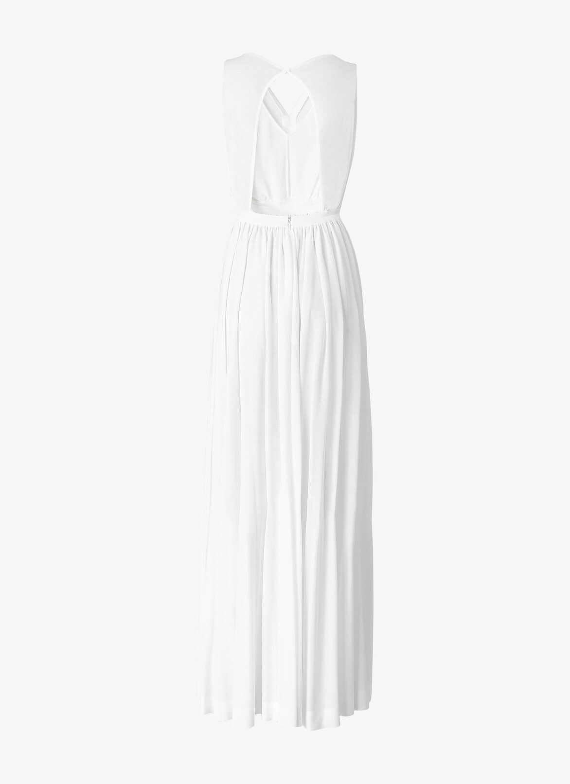 Long Open Back Dress ALAÏA WHITE LONG OPEN BACK DRESS